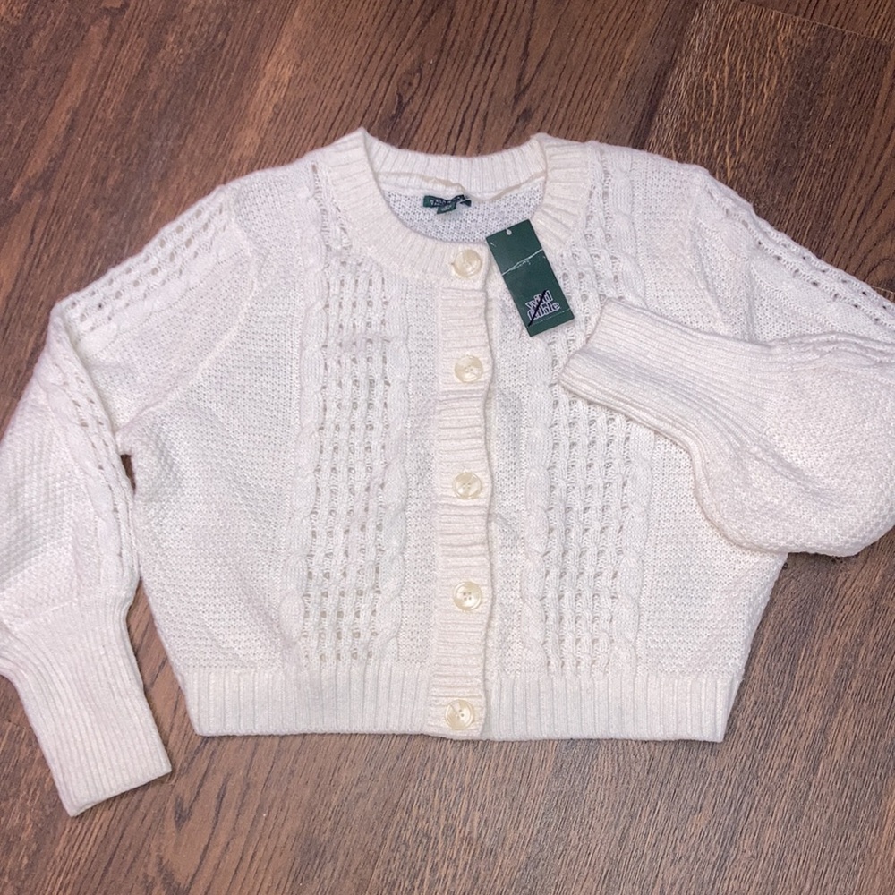 Wild Fable Off White Cropped Sweather Size XL - Picture 7 of 7